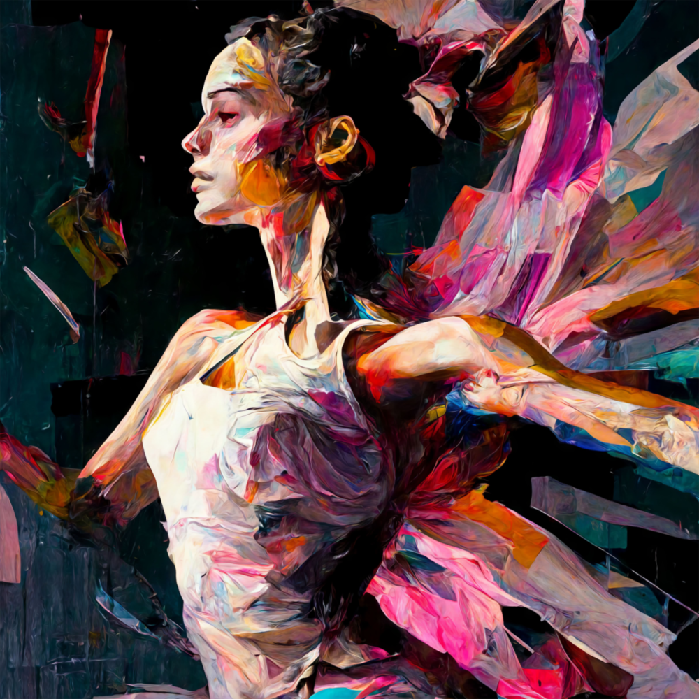 Ballerina Glass Wall Art  || Designers Collection