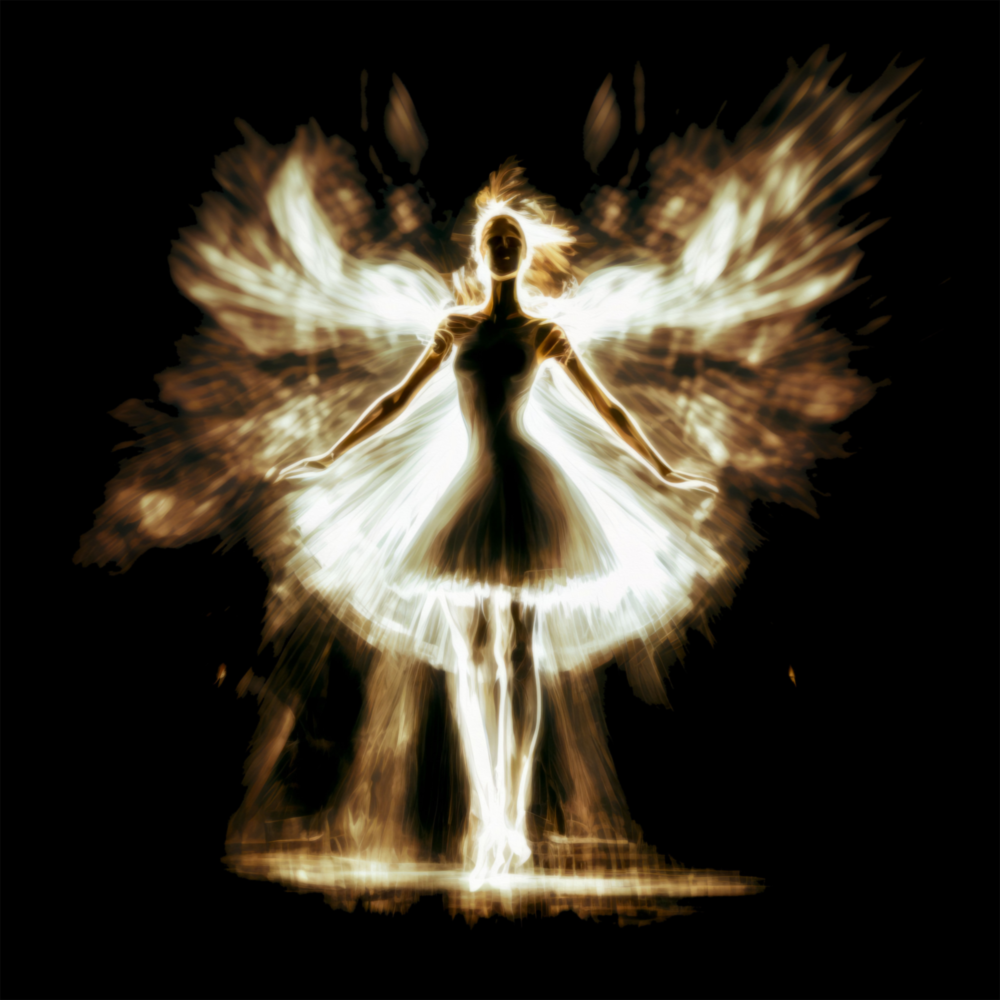 Flame Dancer Glass Wall Art  || Designers Collection