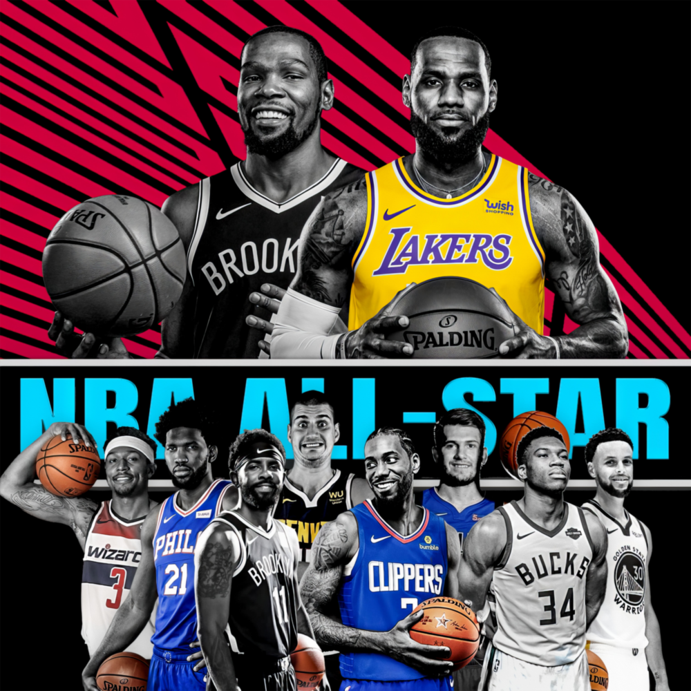 Nba All Star Glass Wall Art