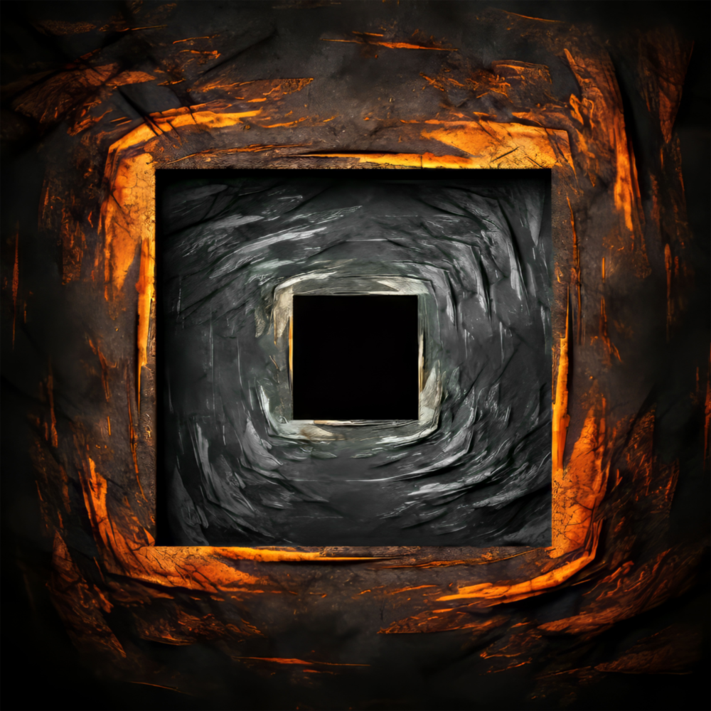 Square Hole Glass Wall Art