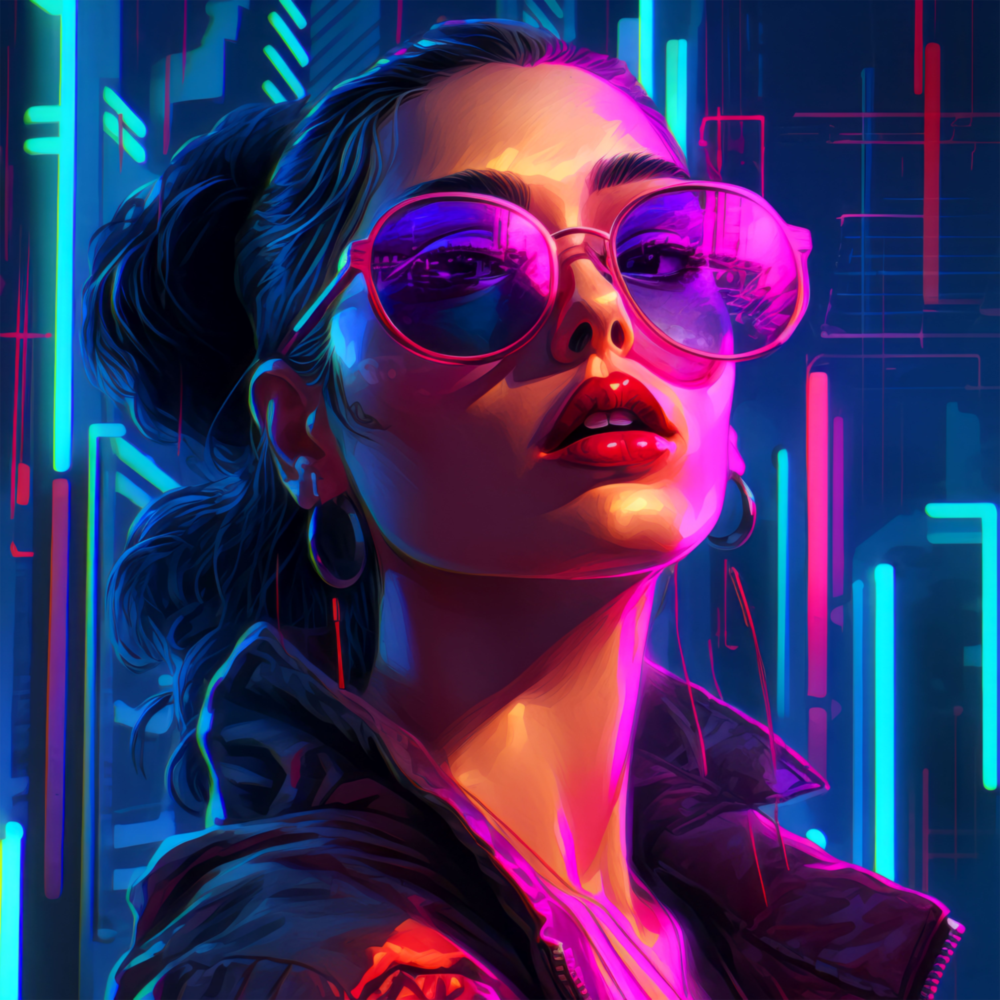 Young Girl Glass Wall Art