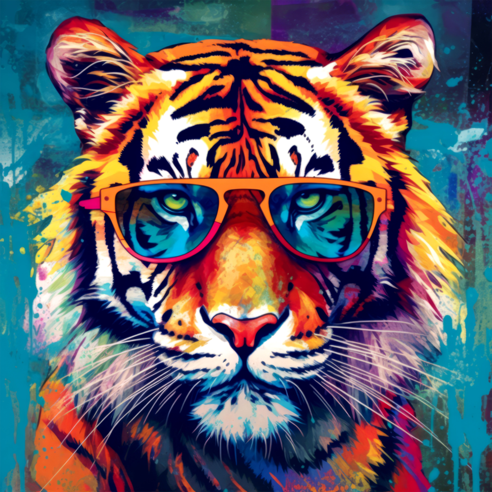 Cool Tiger Glass Wall Art