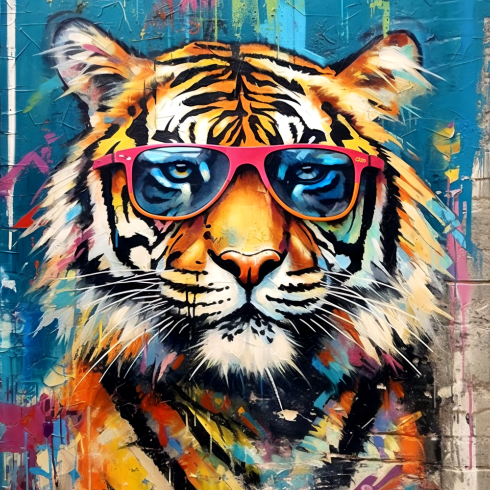 Cool Tiger Glass Wall Art