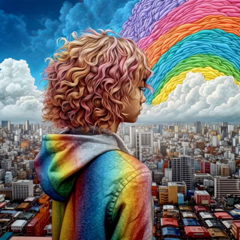 Rainbow Dreams Glass Wall Art