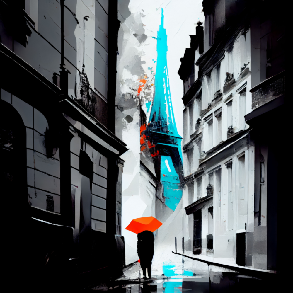 Eiffel Glass Wall Art