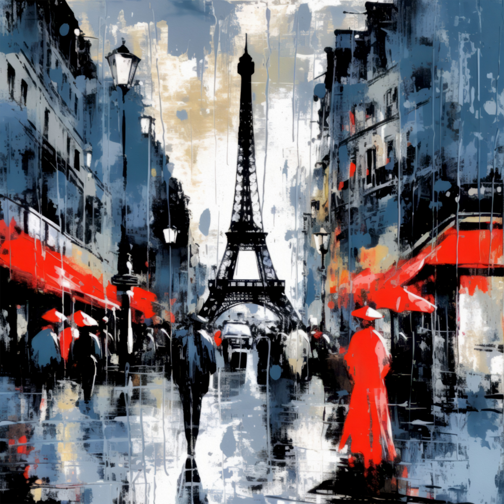 Eiffel Glass Wall Art