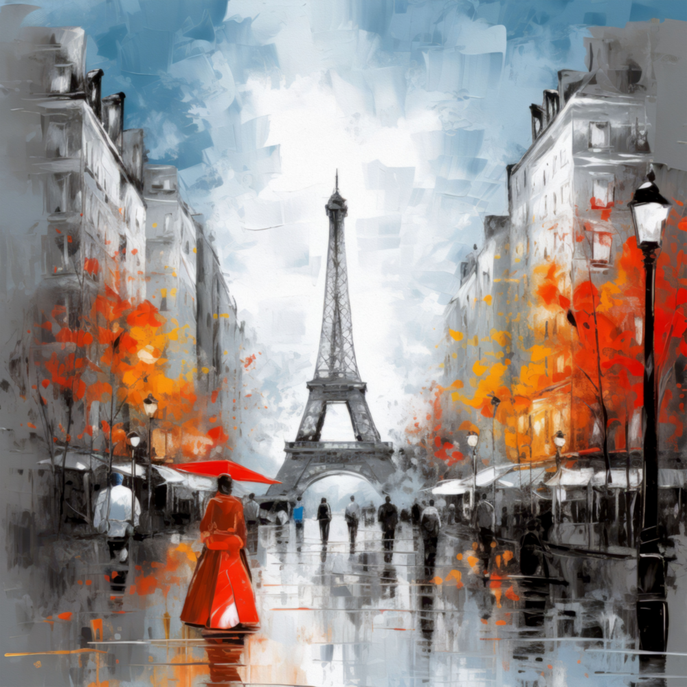 Eiffel Glass Wall Art