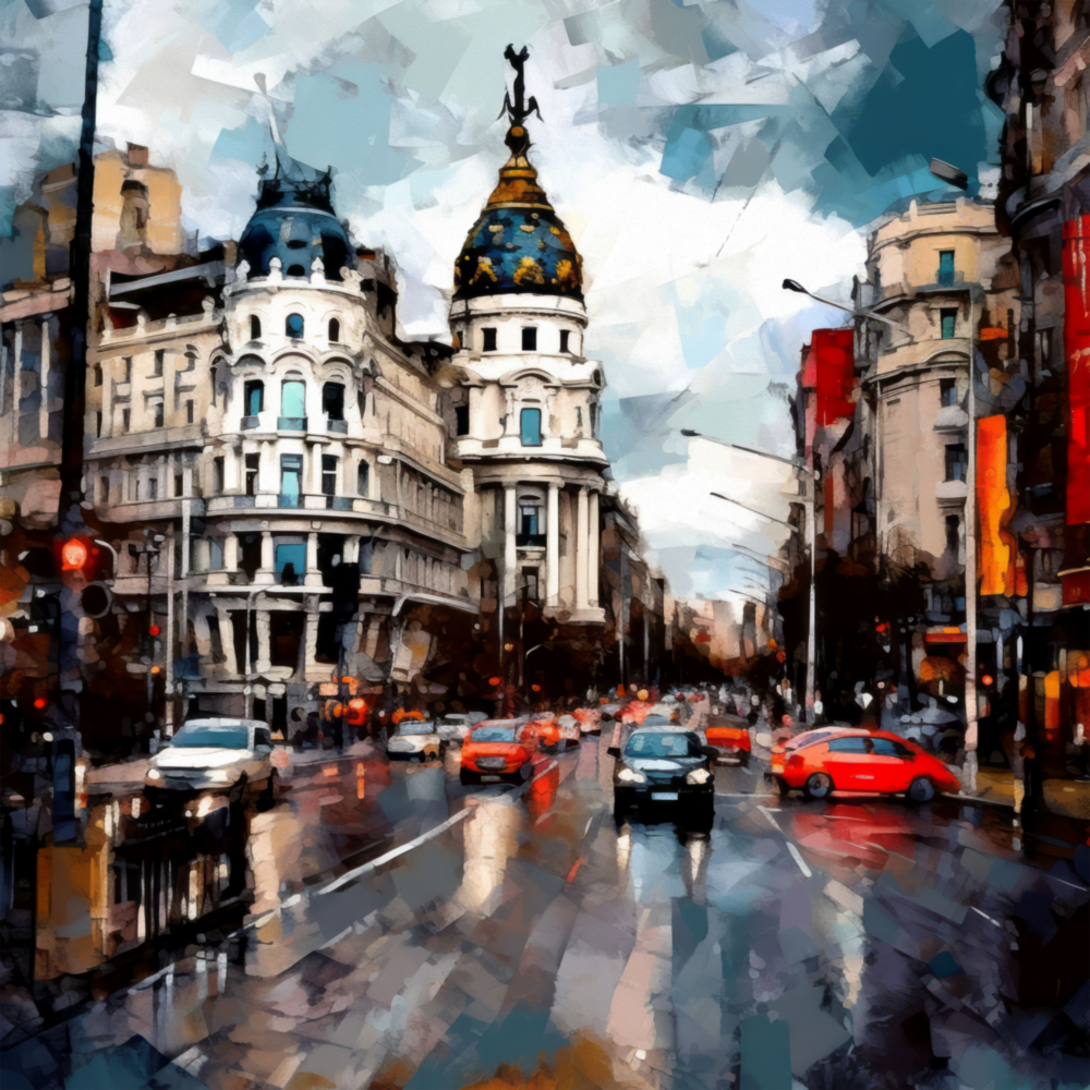 Spain Glass Wall Art