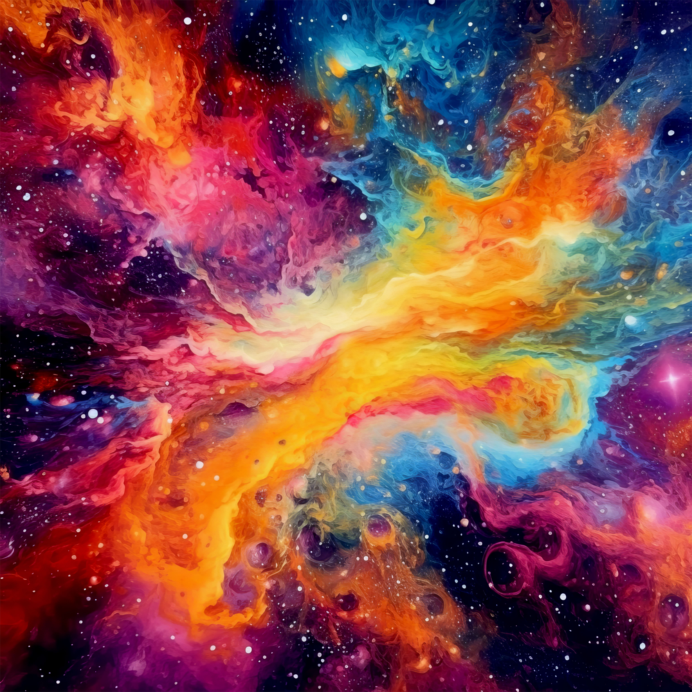 Space Glass Wall Art