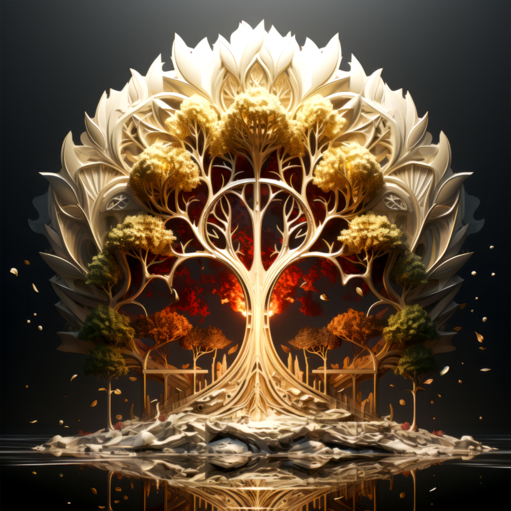 Tree of Life Glass Wall Art|| Designer's Collection
