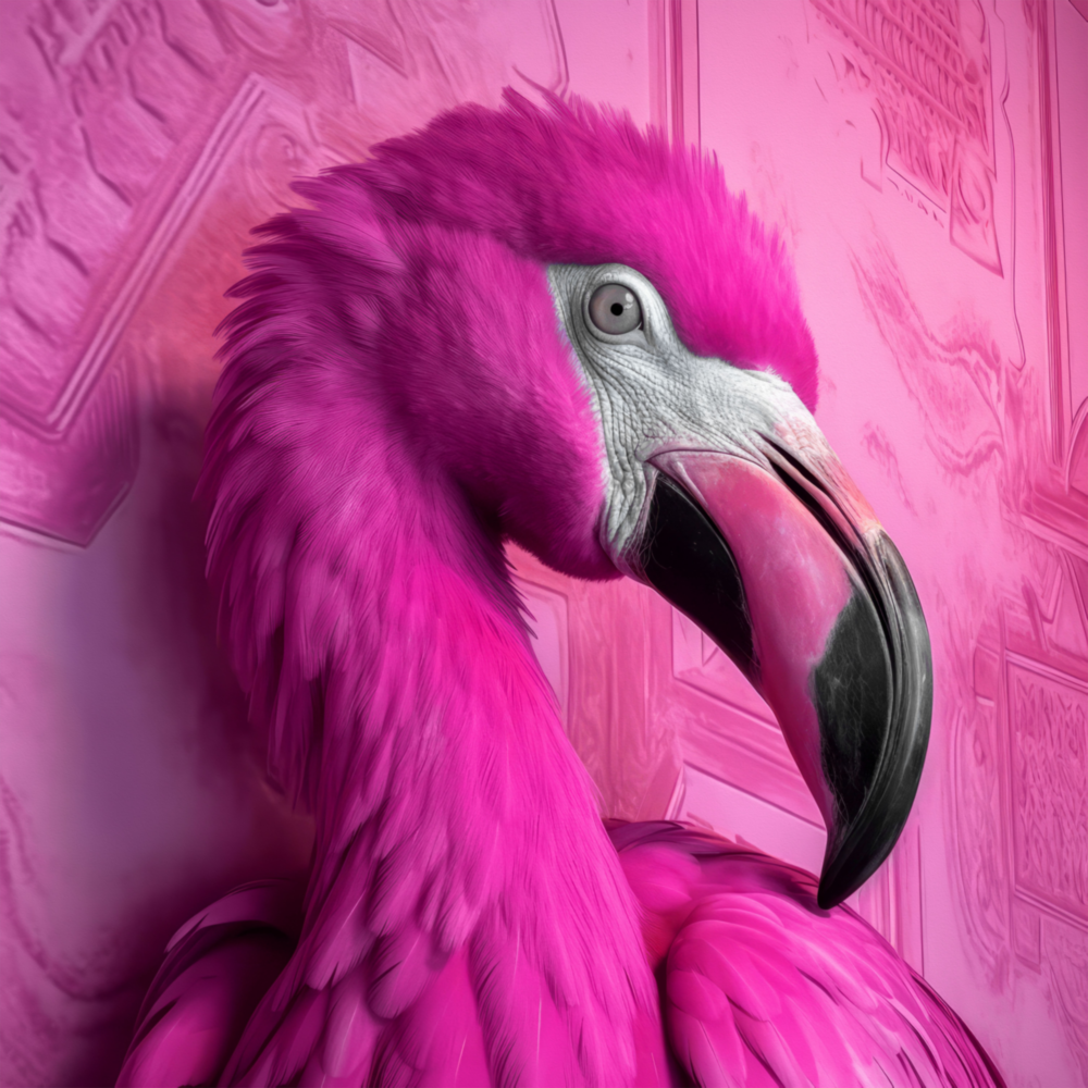Flamingo Glass Wall Art|| Designer's Collection