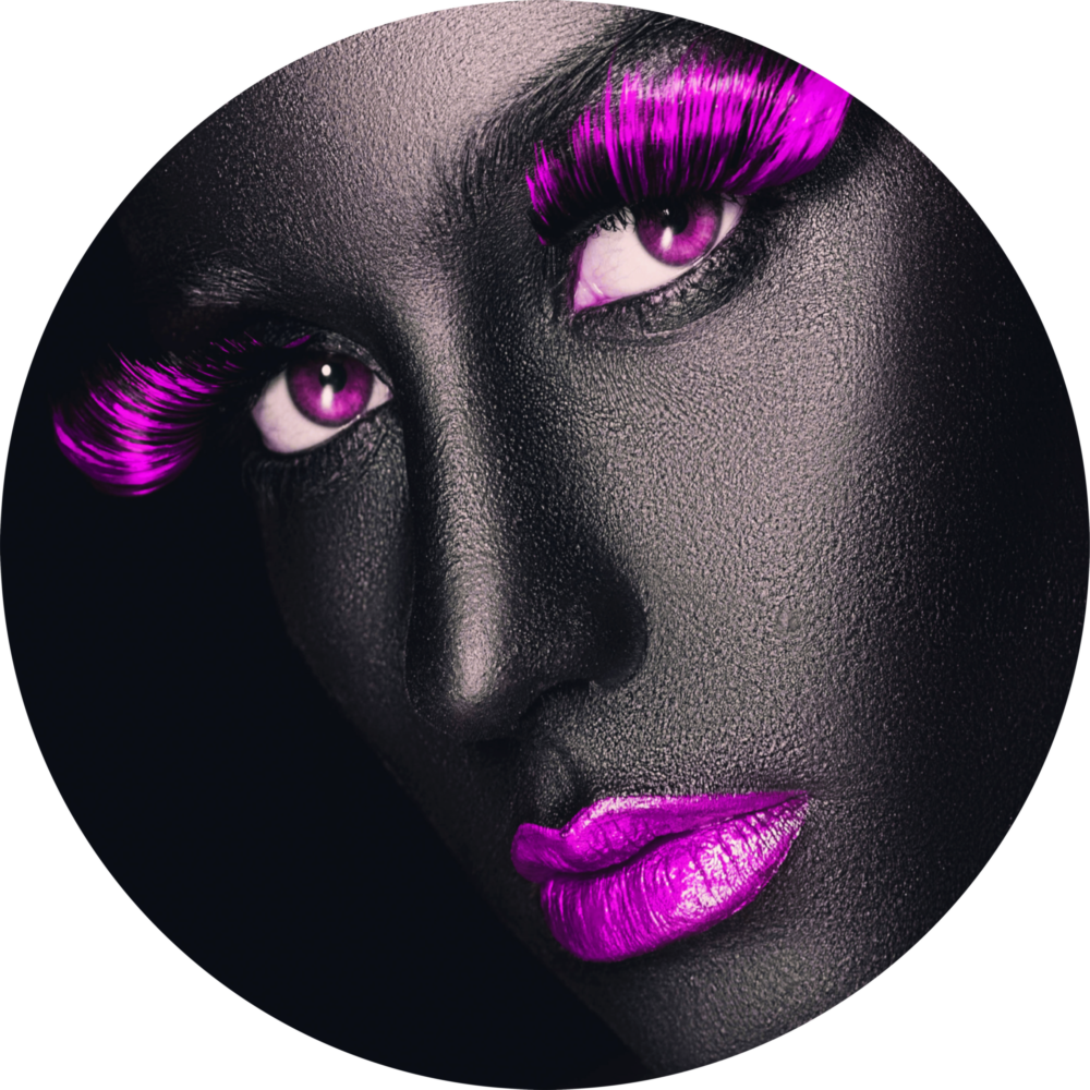 Colored Eyes Glass Wall Art