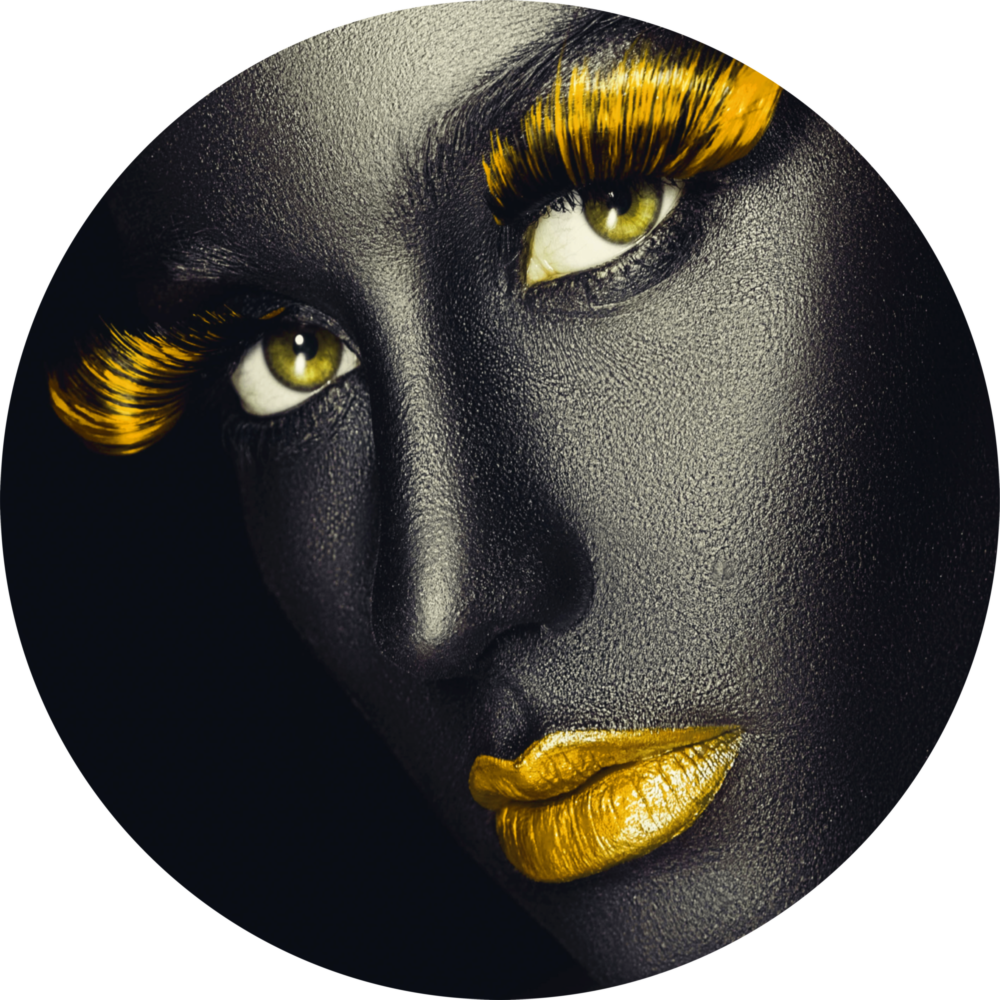 Colored Eyes Glass Wall Art