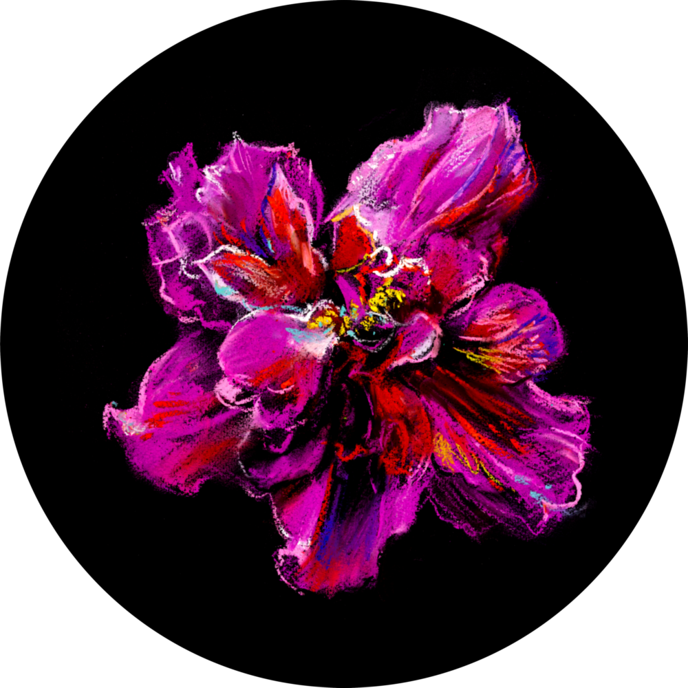 Flower Glass Wall Art