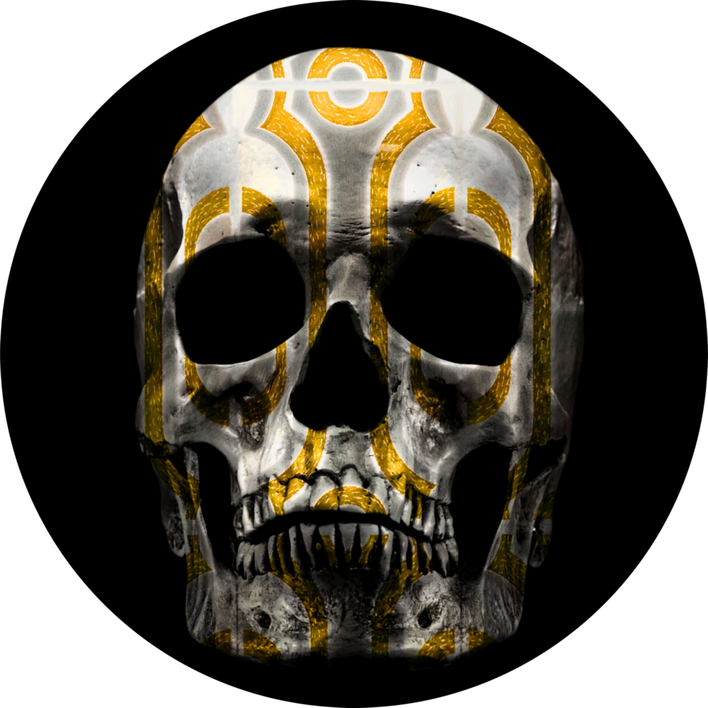 Skull Glass Wall Art