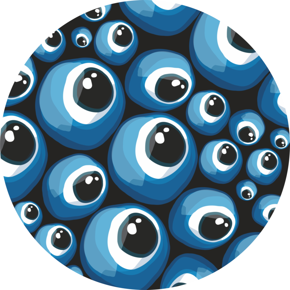 Evil Eye Bead Glass Wall Art