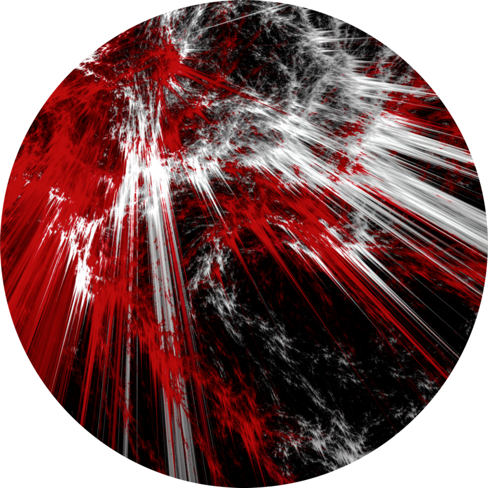 Red Explosion Glass Wall Art