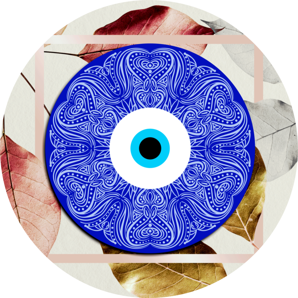 Evil Eye Bead Glass Wall Art
