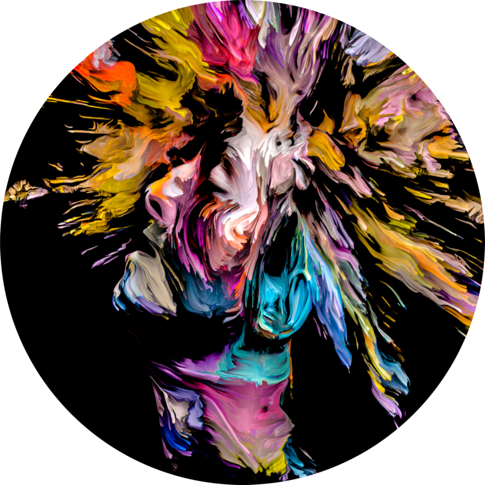 Dance of the Spirit Glass Wall Art