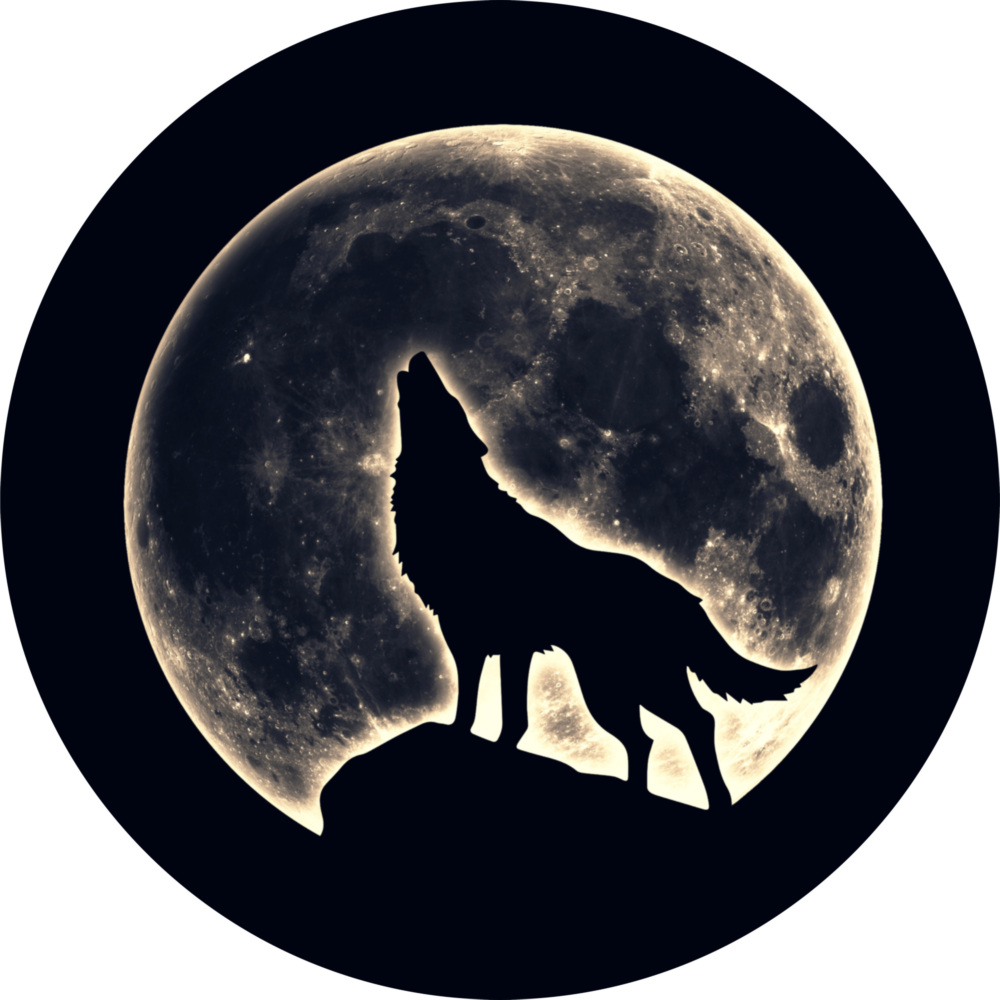 Wolf Glass Wall Art