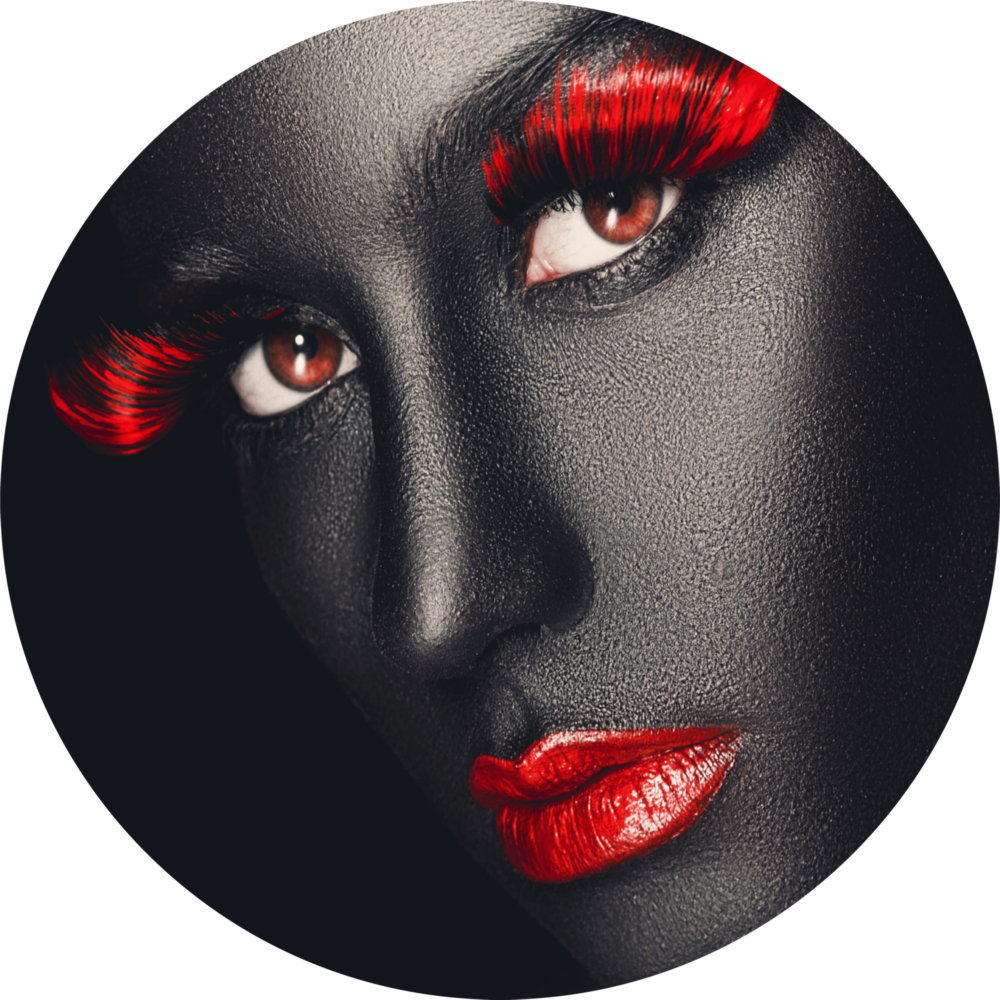 Colored Eyes Glass Wall Art