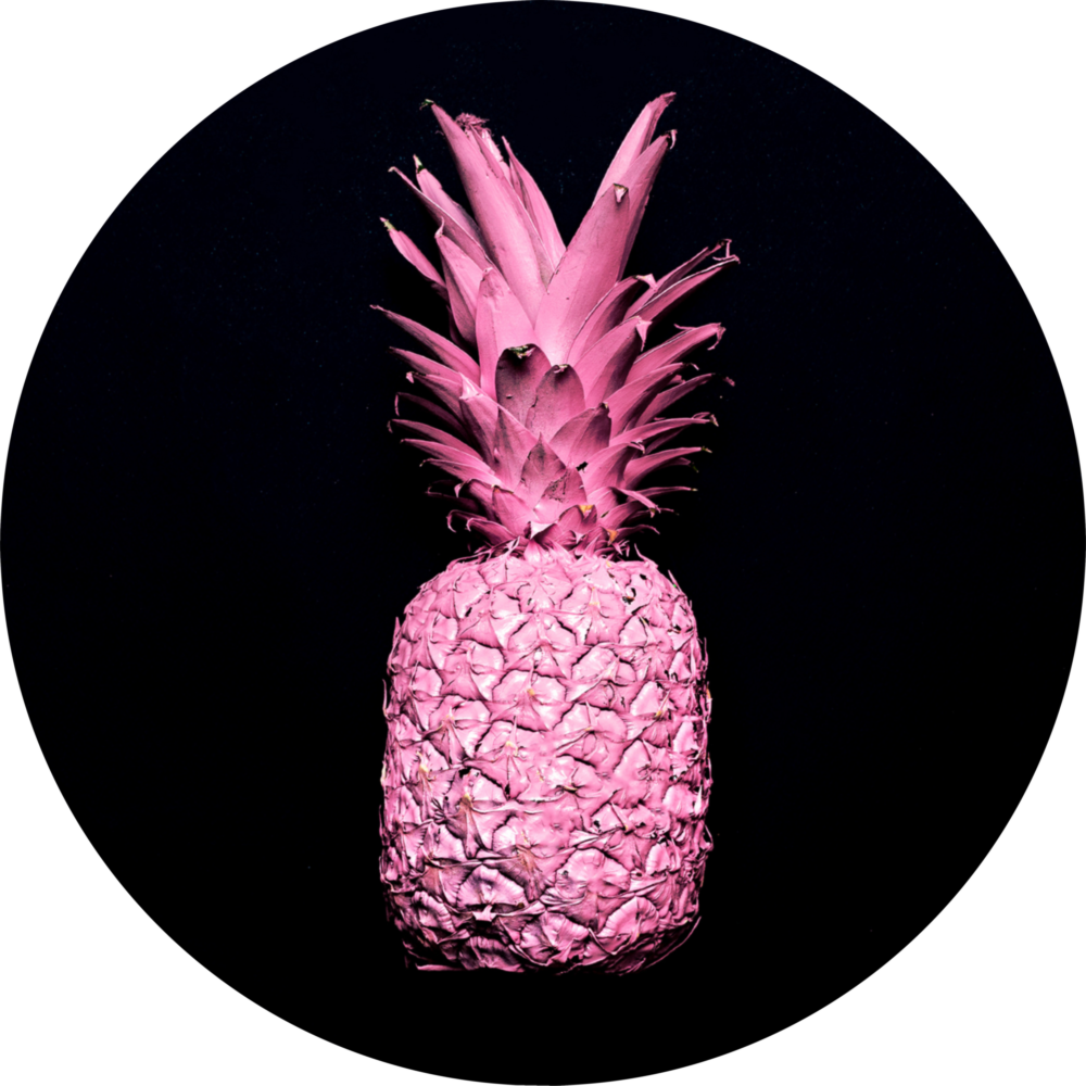 Pineapple Glass Wall Art
