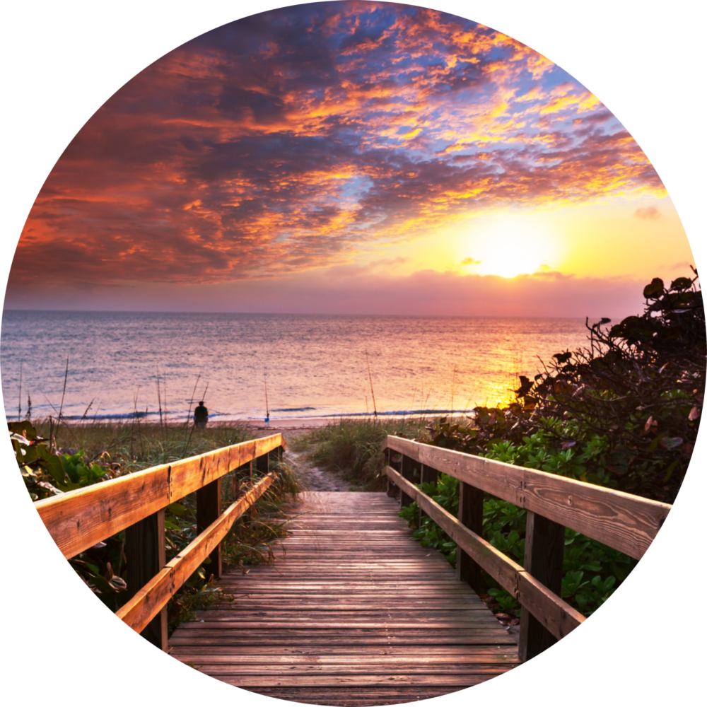 Sunset Glass Wall Art
