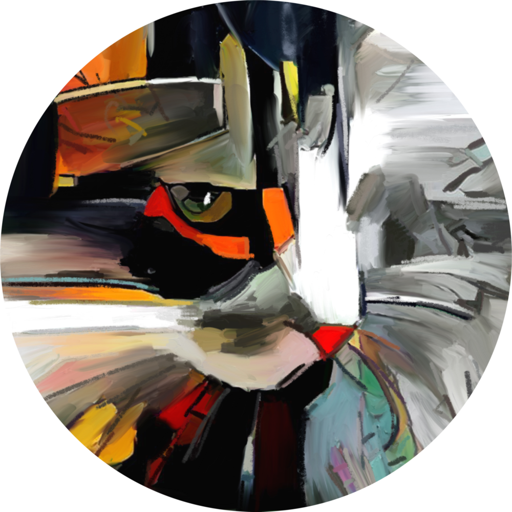 Cat Glass Wall Art
