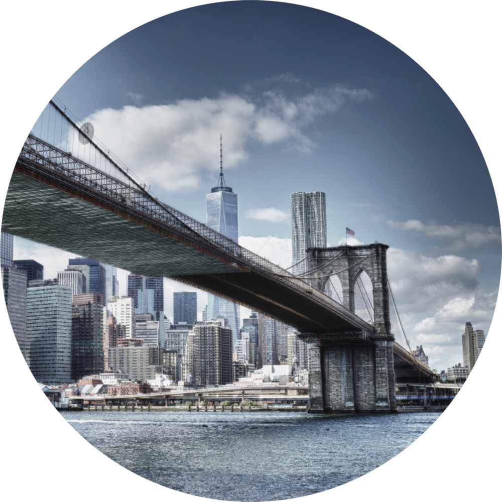 Brooklyn Bridge Glass Wall Art