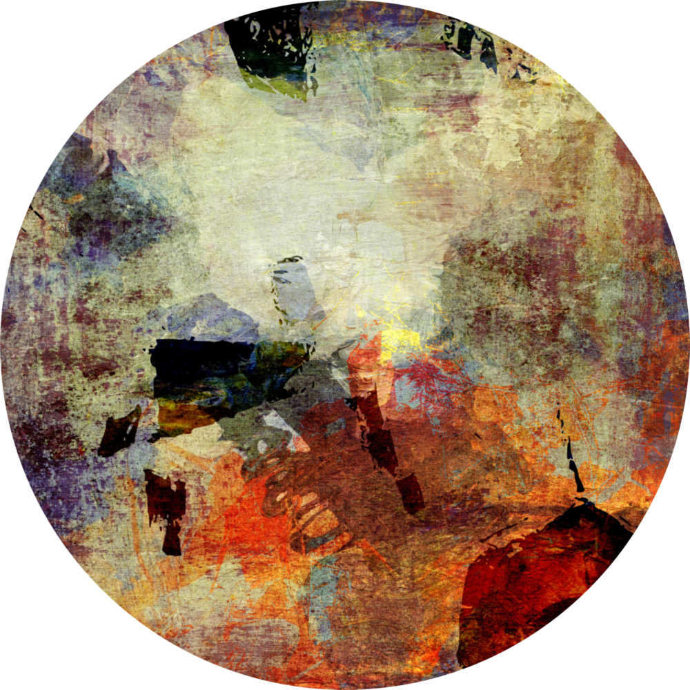 Abstract Glass Wall Art