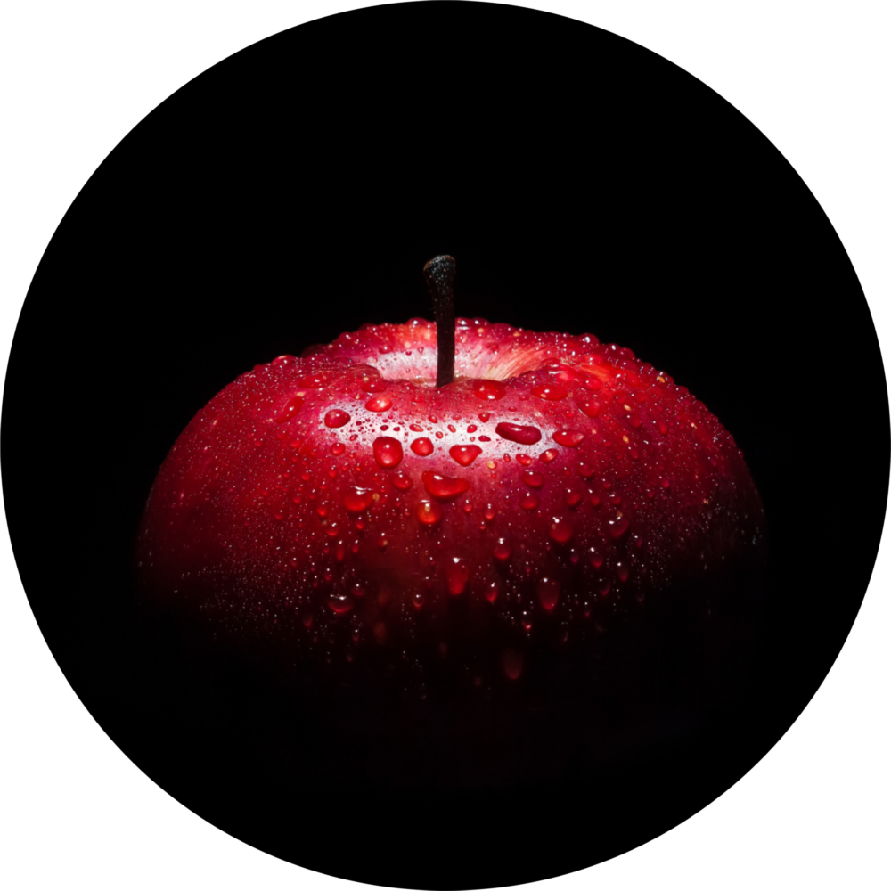 Apple Glass Wall Art