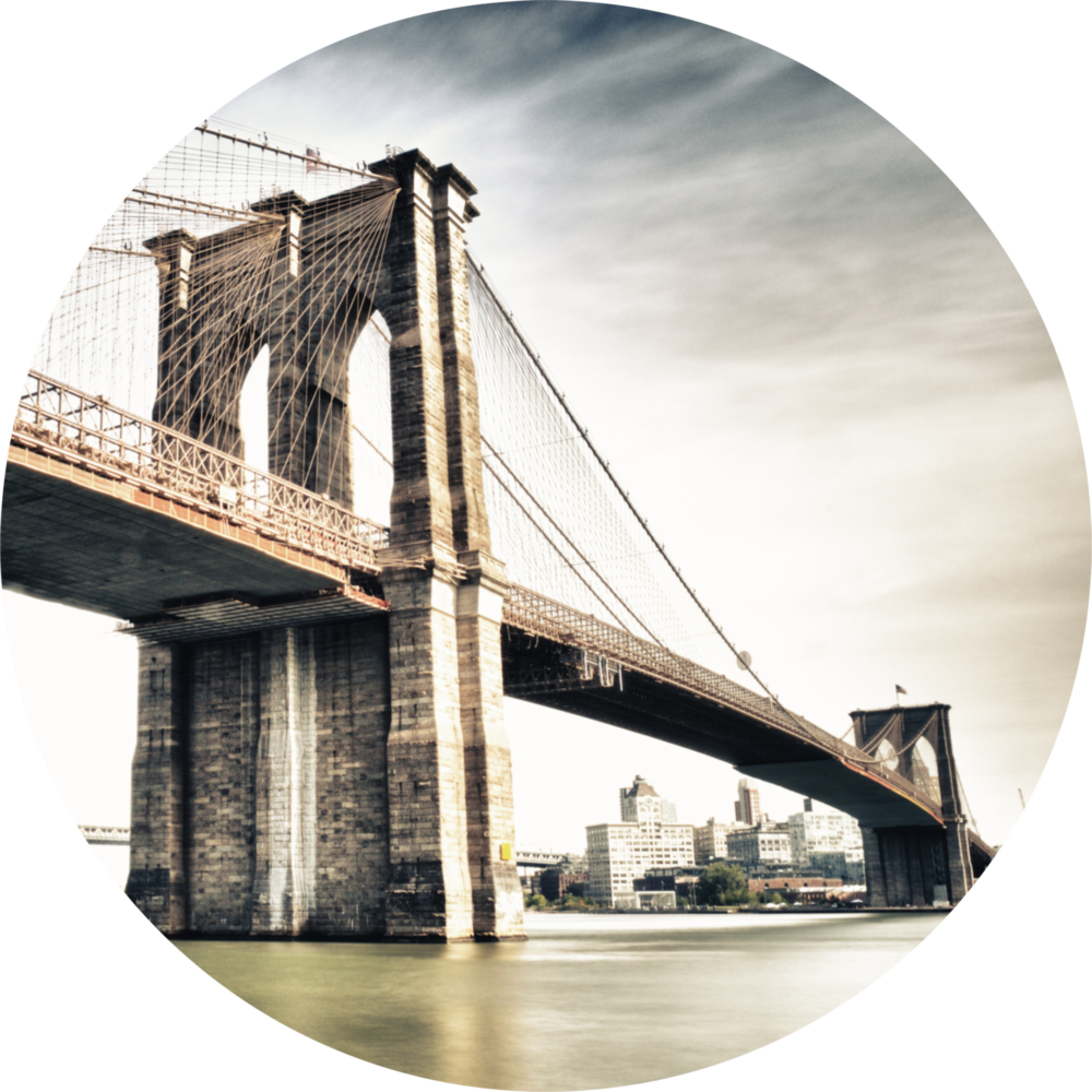 Brooklyn Bridge Glass Wall Art