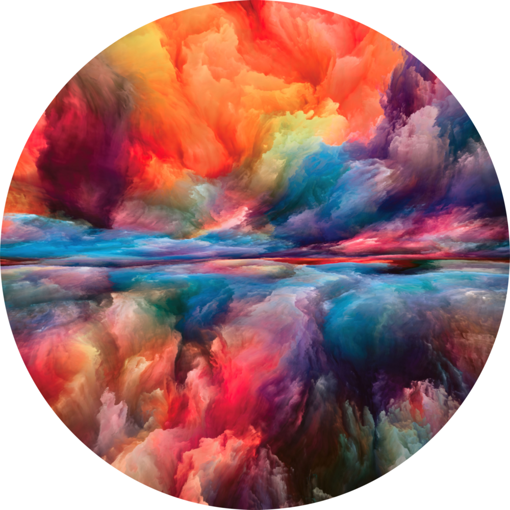 Color Explosion Glass Wall Art