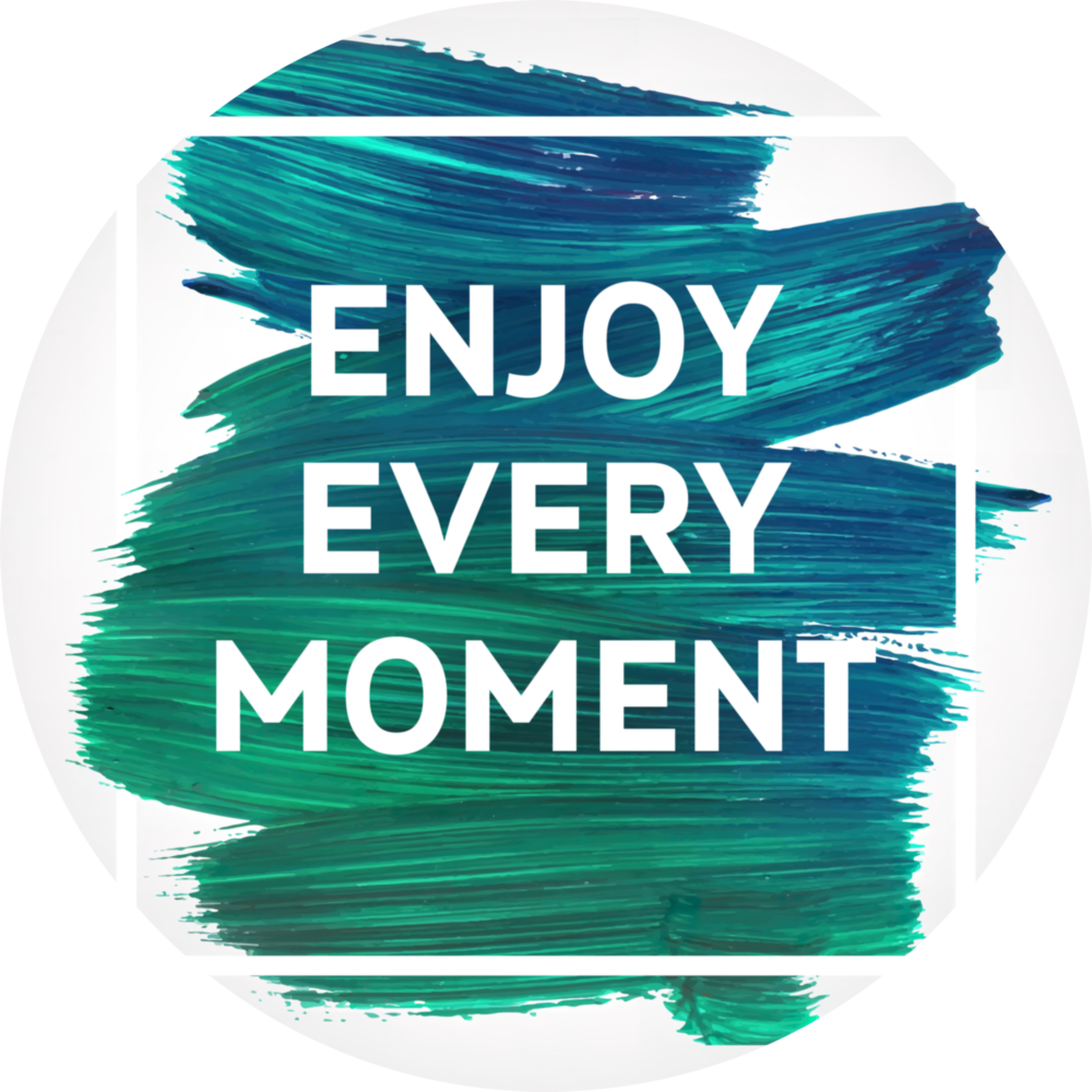 “Enjoy Every Moment” Glass Wall Art