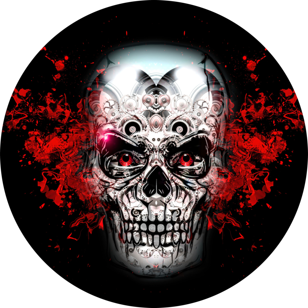 Skull Glass Wall Art