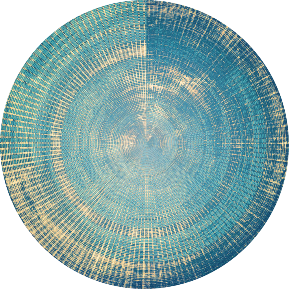 Blue Splash Glass Wall Art