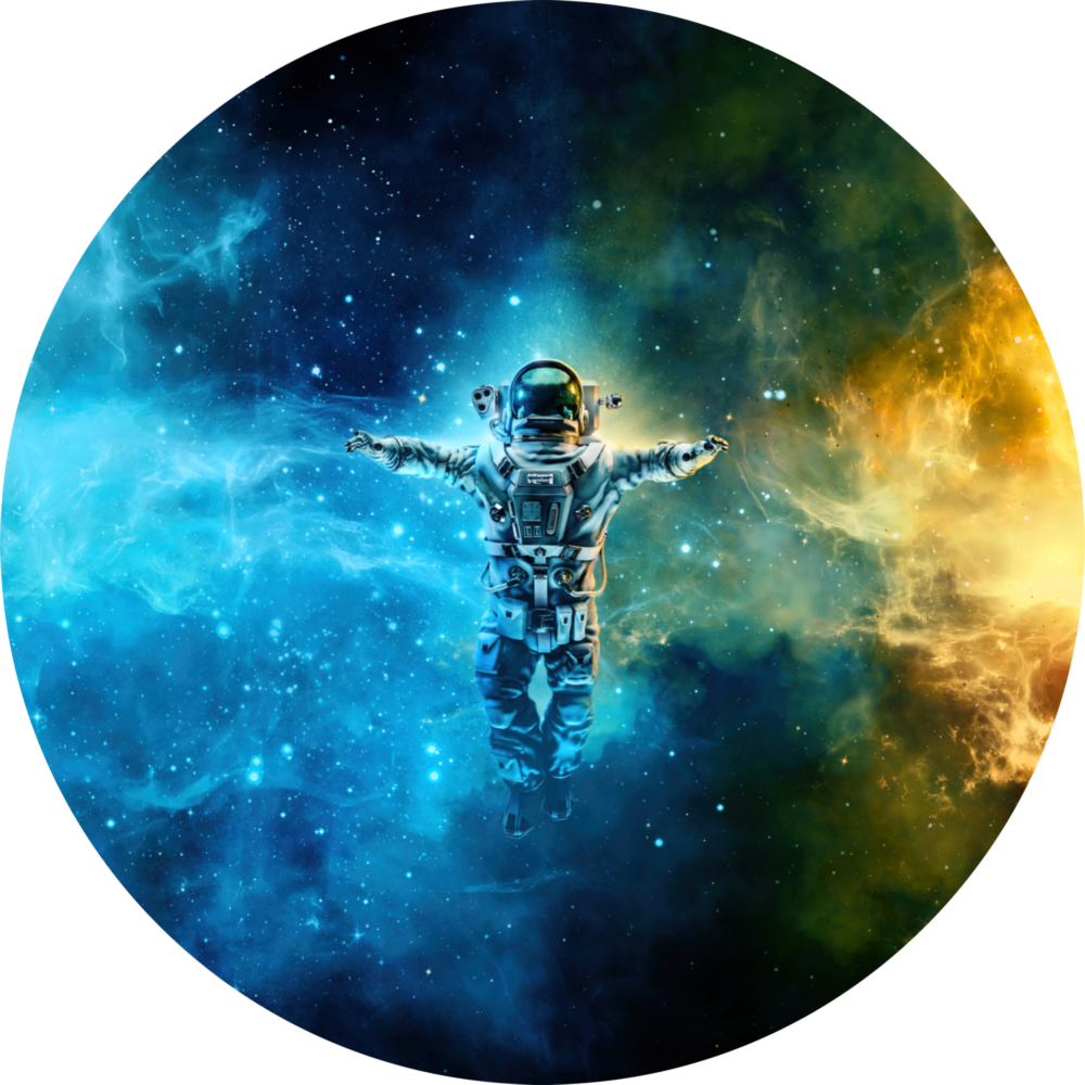 Astronaut Glass Wall Art