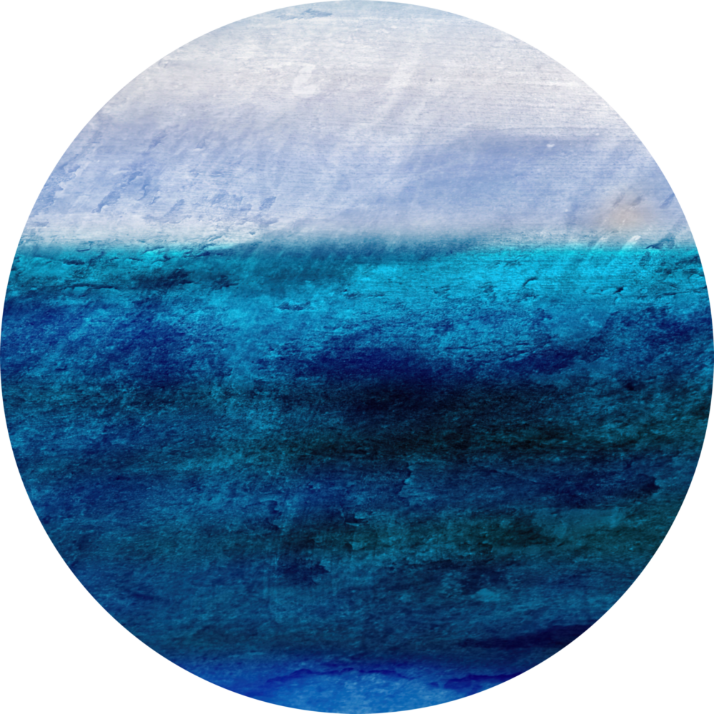 Blue Tones Glass Wall Art