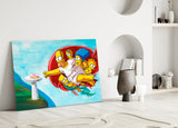 Homer's Genesis Glass Wall Art || Designer Collection
