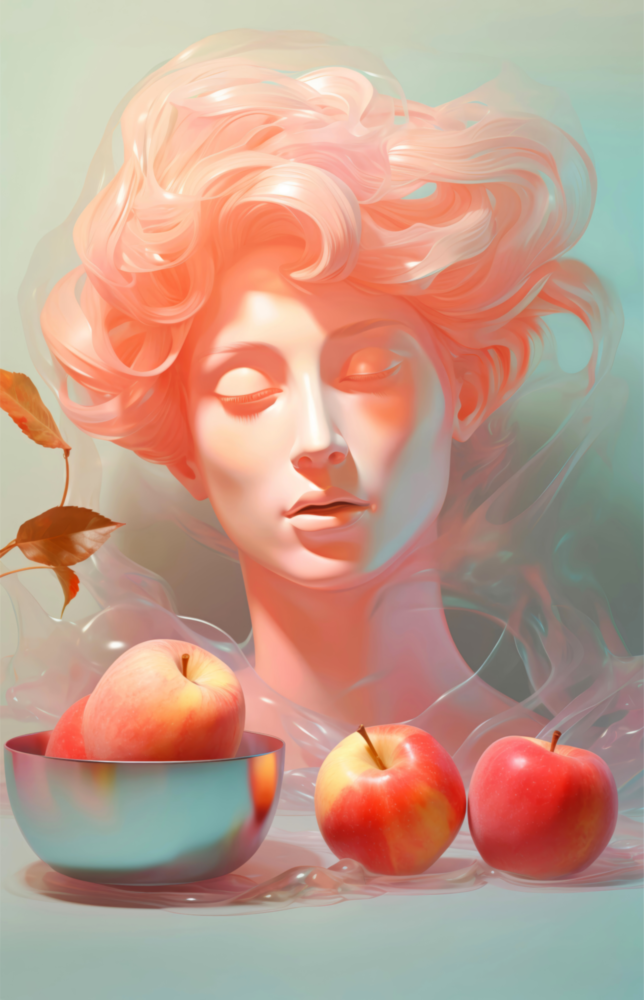 Apple Elegance Glass Wall Art || Designer Collection