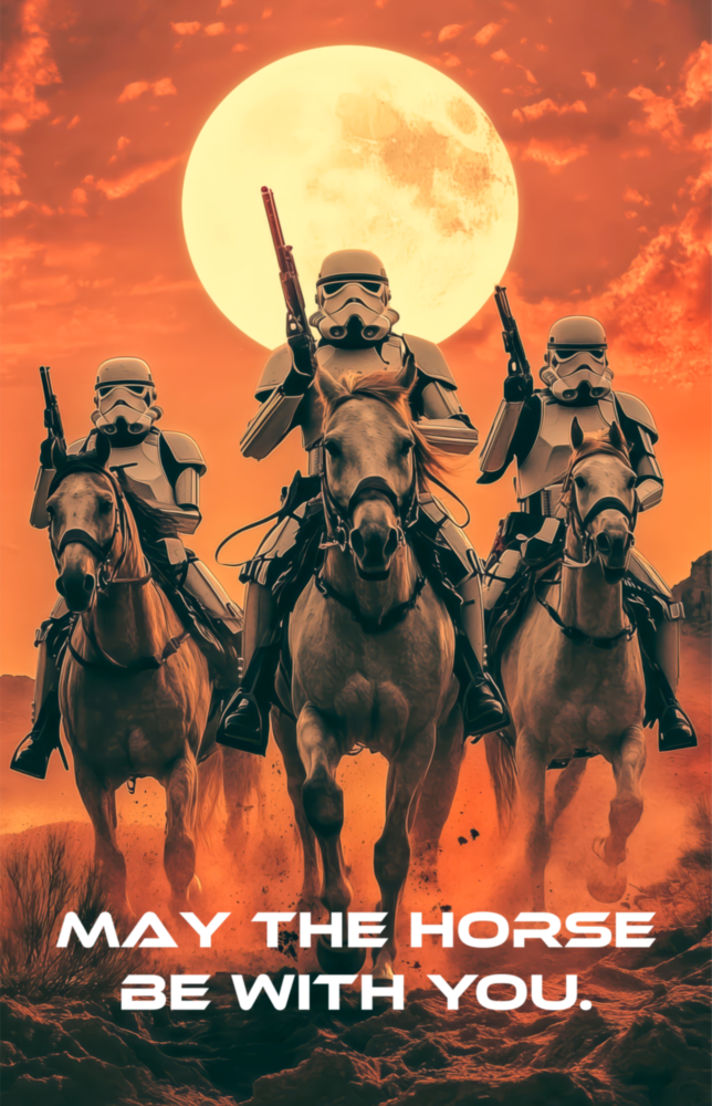 Cowboy Empire Glass Wall Art || Designer Collection