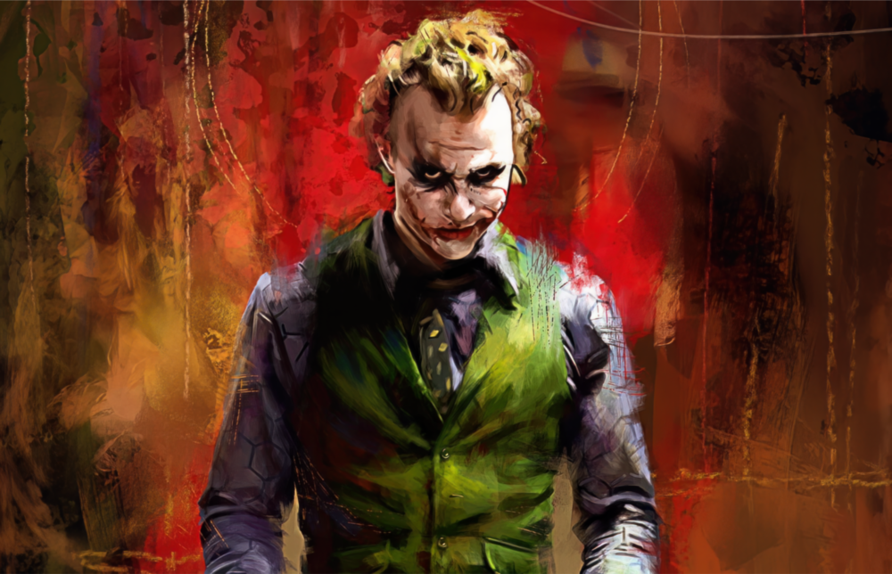 Joker Glass Wall Art