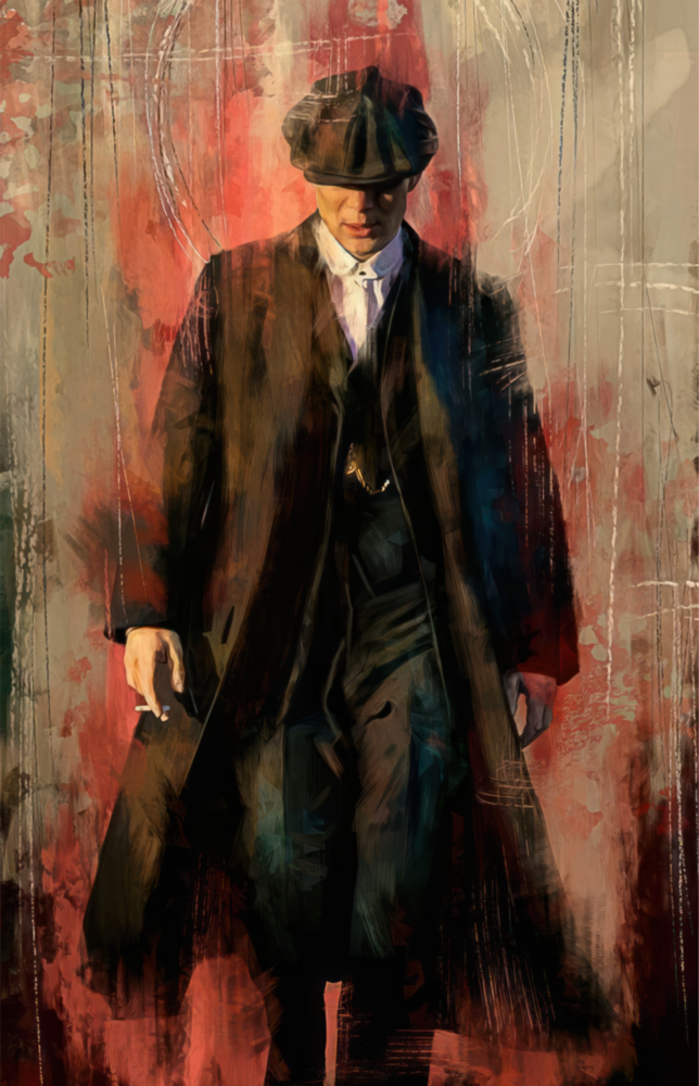 Peaky Blinders-Thomas Shelby Glass Wall Art