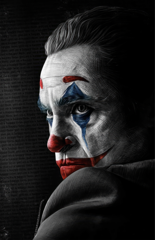Joker Glass Wall Art