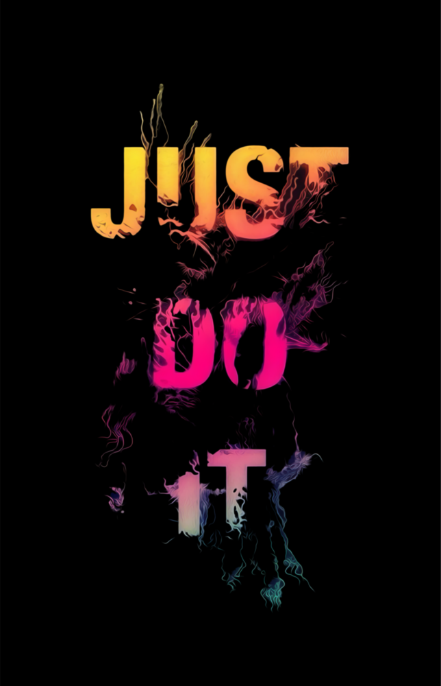 Just Do It Glass Wall Art