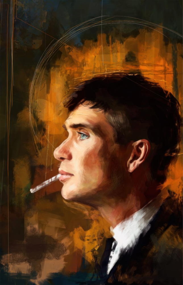Peaky Blinders-Thomas Shelby Glass Wall Art