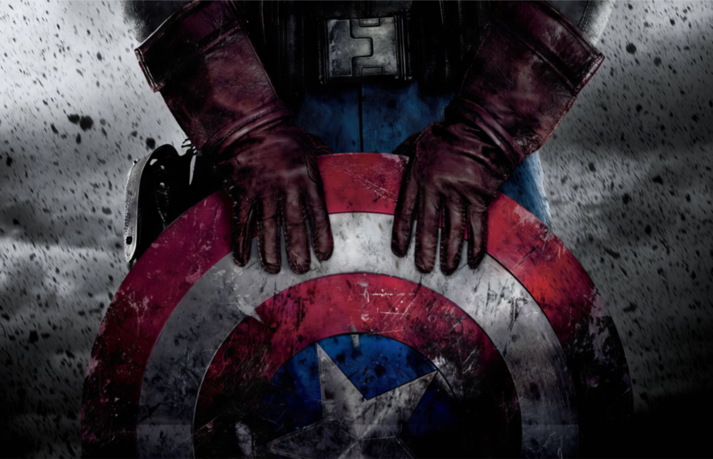 Captain America Glass Wall Art