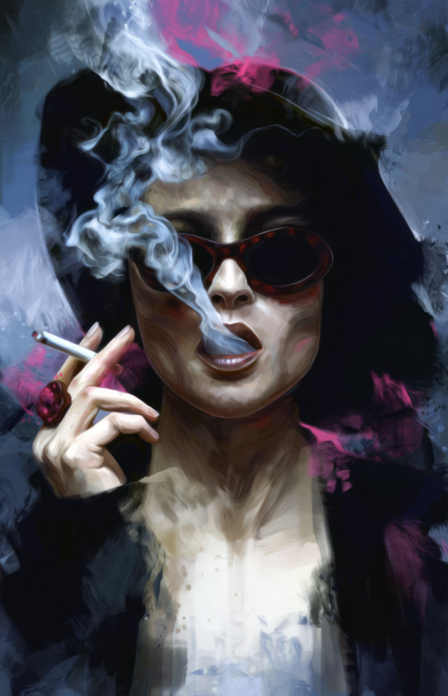 Marla Singer Glass Wall Art