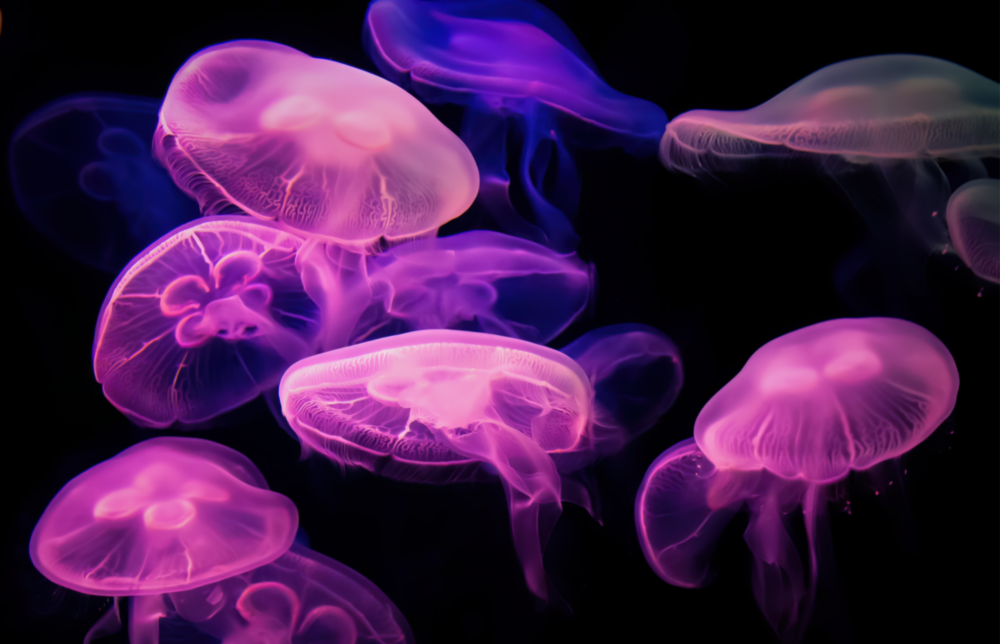 Jellyfish Glass Wall Art