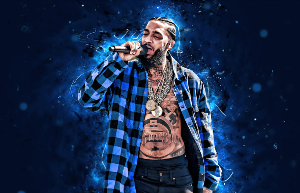 Nipsey Hussle Glass Wall Art